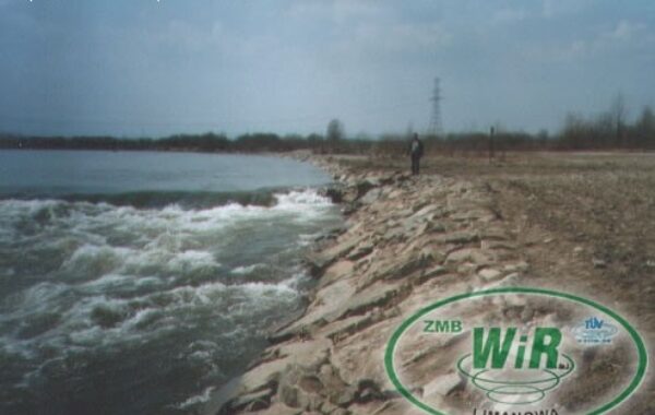 Stabilizacja ścianą ażurową larsenową dna rzeki dunajec w KM0+110-0+770 w m. Świniarsko w rejonie ujęcia wody dla m. Nowy Sącz